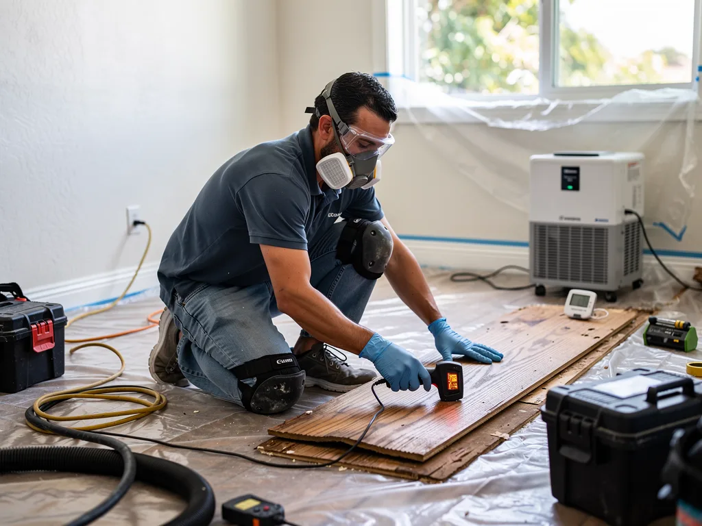 Hardwood Floor Drying