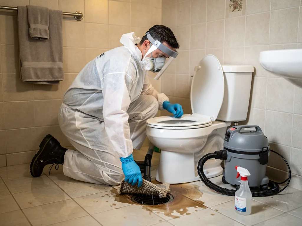 Toilet Overflow Cleanup